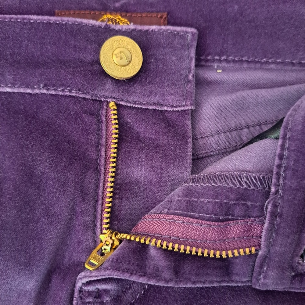 Jordache Purple Jelly Bean Velvet Women's 30/10 Sienna Skinny Pants NWT 1410-442